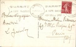 CPA Biarritz Le Port Vieux et la cote basque