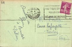 CPA Pau Seen On Jurancon And the Boulevard Of the Pyrenees