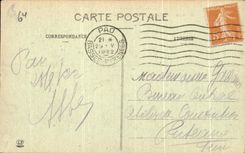 CPA the High Pyrenees Pau the Bridge the castle And Of the Hotels