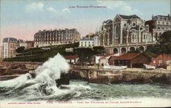 CPA Les Hautes Pyrenees Biarritz Port Pecheurs Et Eglise Sainte Eugenie
