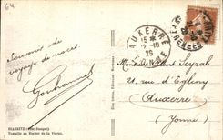 CPA Biarritz Tempete Au Rocher De La Vierge