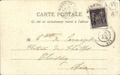 CPA Biarritz Au Semaphore Pendant La Tempete