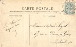 CPA Biarritz Grosse Mer sur La Digue Du Rocher