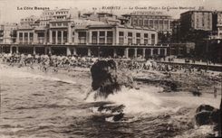 CPA Biarritz La Grande Plage Le Casino Municipal