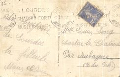 CPA a Thought Of Lourdes