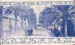 CPA Toulon Allee of the Palm trees and Place of Freedom