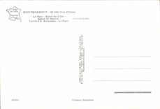 MODERN CARD Montmorency the Park Town hall