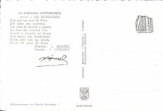 TARJETA MODERNA las ovejas pintorescas de Lemosin Monedieres