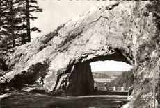 MODERN CARD Gerardmer Road of Schlucht La Rock of the Devil