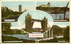 CPA The Tower Bridge London Thames at Blackfriarts British Museum 