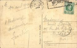 Columna de CPA Bruselas de la tumba de los congrios de un soldado desconocido belga