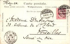 CPA Bex les Bains Dents du Midi Vue prise de la ligne de chemin de fer electrique Bex Gryan Villars