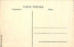 CPA Lille Street Faidherbe and Train station Militaria