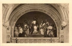 CPA La Chapelle Of the Carmelite nuns De Lisieux Fresque Surmontant La Roasts Vault Of Hunting