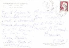 CPSM Couleurs Et Lumiere de France paris La Tour Eiffer vue de quai de Passy