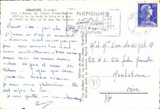 CPSM Nemours the Apse of the Church St Jean Baptist