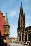 CPM Freiburg Schwarzwald Munster und Erker des Historischen Kaufhauses