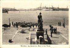 CPA Toulon the Cross-section Of the Et La Port Splits Boats