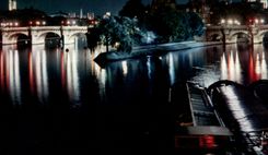 MODERN CARD Colors And Light Of Paris La France Points Gallant Green And the New Bridge Illuminate