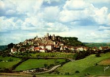 MODERN CARD Colors And Light Of France High Places Of Burgundy Vezelay La Hill