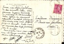 CPSM Vichy Grue Rouale huppee au bassin des Cygnes oiseau