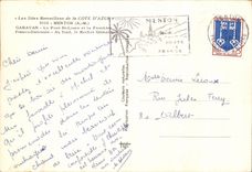 CPSM Menton Garavan the Bridge St Louis and Free the Italian