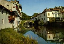 MODERN CARD Saint Jean Foot Of Port Picturesque Old women house