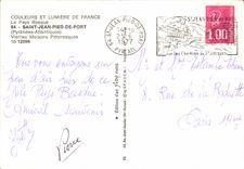 MODERN CARD Saint Jean Foot Of Port Picturesque Old women house