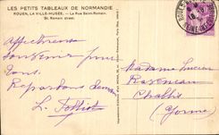 CPA Rouen La City Musee La Street Saint Romain