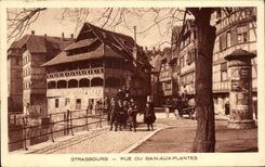 CPA Strasbourg Street Of the Bath To the Plants Children