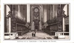 Interior CPA of the Cathedral rooms Of the Amiens Chorus