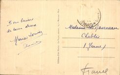 CPA Menton View Taken Border Italian