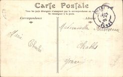 CPA Niza el casino municipal visto de la tranvia del parque