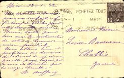 CPA Niza el paladar del embarcadero a traves de las palmeras