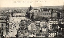 Panorama de CPA Paris tomado de Notre Dame