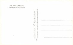 CPA Pau Gave and the castle