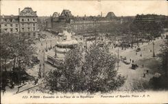 CPA Paris Ensemble de la Republique