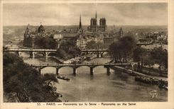 Panorama de CPA Paris en el Seine Notre Dame