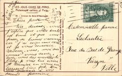 CPA Pretty corners of Paris Avenue of the Bois de Boulogne Horse