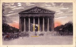 CPA Paris the Church of the Madeleine Louis XIV posed to it first stone in 1764