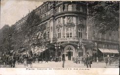 CPA Paris Theatre Du Vaudeville et boulevard des Italiens