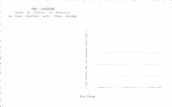 Jardin de CPSM Limoges de la estacion de tren de la prefectura del La de Eveche Jourdan