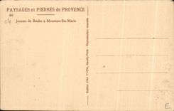 CPA Paysages et Pierres de Provence Joeuers de Boules a Moustiers Ste Marie