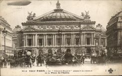 CPA Paris Turn the Clement Bayerd passing to the top of the Place of the opera Zeppelin Airship