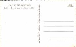 CPSM Paris And its Wonders Dome of Invalides