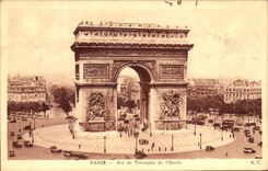 CPA Paris Are de Triomphe de l'Etoile