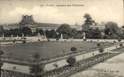 Jardines de CPA Paris de la lumbrera Tileries
