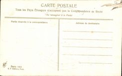 CPA In the fields enamel Vivans in I' Insouciance Fantasy Woman Horseshoe