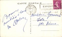 CPA Paris Montmartre the Public garden Saint Pierre and the new staircases Crowns Heart