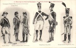 CPA Compagnie Breidt Haut le pied et Convoyeur Militaria